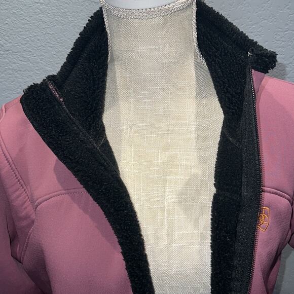 ARIAT Fleece Lined Softshell Mauve Jacket - Size M - Picture 7 of 9